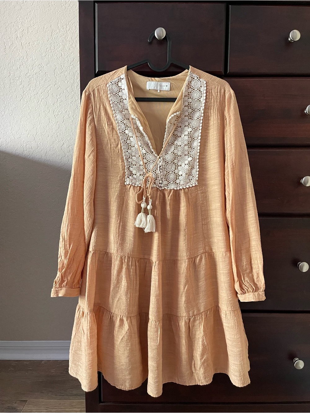 Zara Lace Embroidery Mini Dress